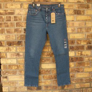 NWT Levi's 501 Original Button Fly Jeans 33 X 30 High Waist Straight Leg
